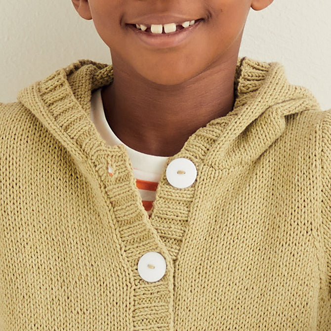 Sirdar Hooded Jacket Cardigan Knitting Pattern