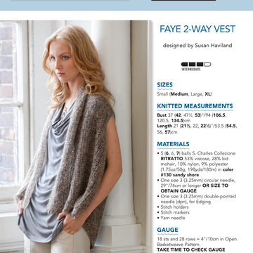 Stacy Charles Fine Yarns Faye 2-Way Vest
