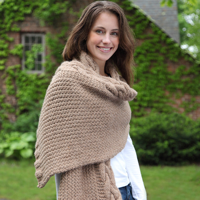Valley Yarns Baguette Wrap Knitting Pattern