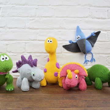 Deramores Dinosaurs Toy Knitting Pattern