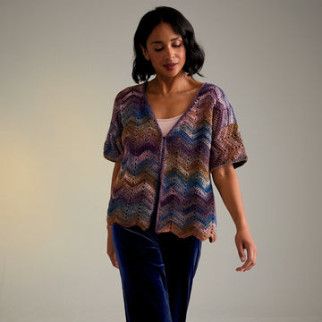 Sirdar Moonlight Bloom Cardigan Crochet Pattern