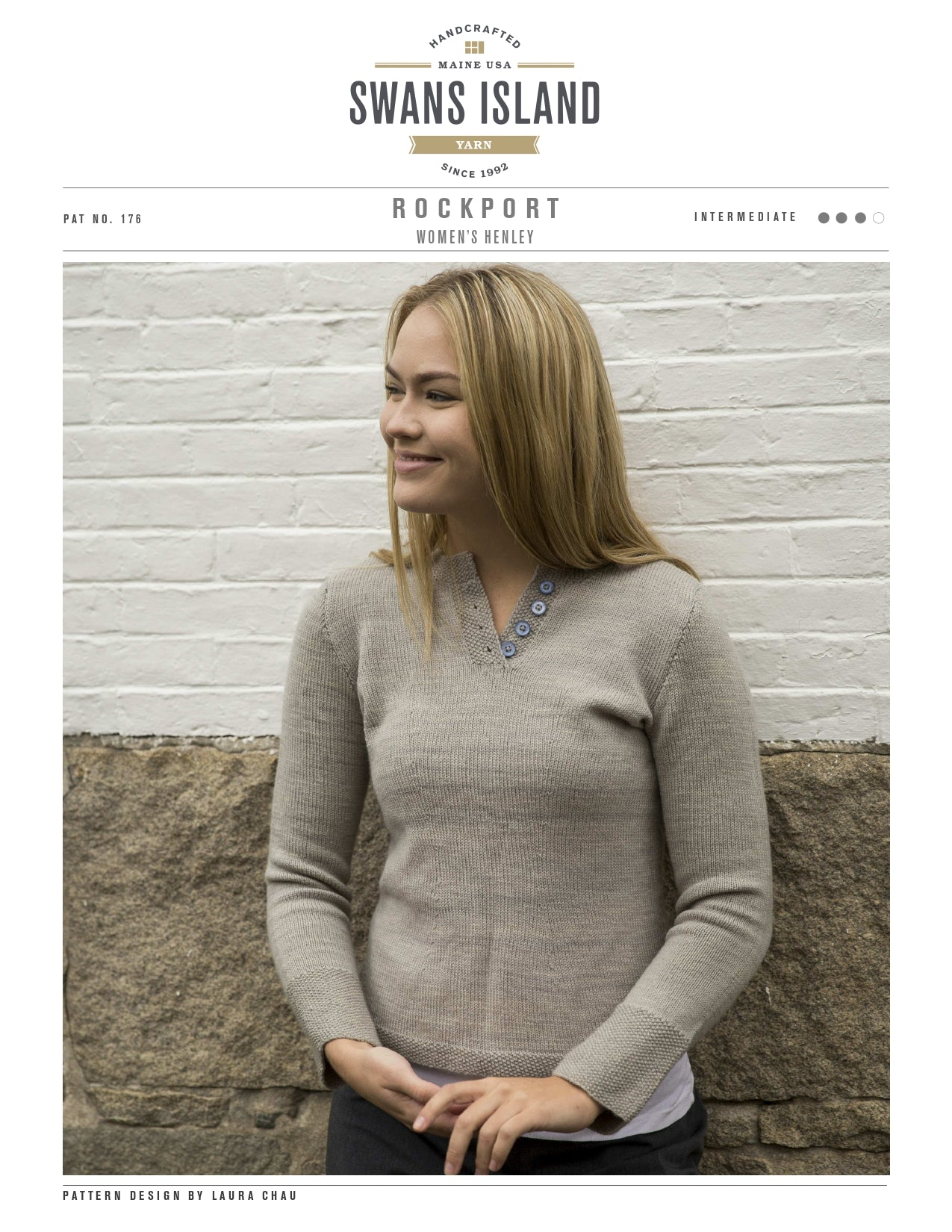 Swans Island Rockport Henley Jumper Knitting Pattern