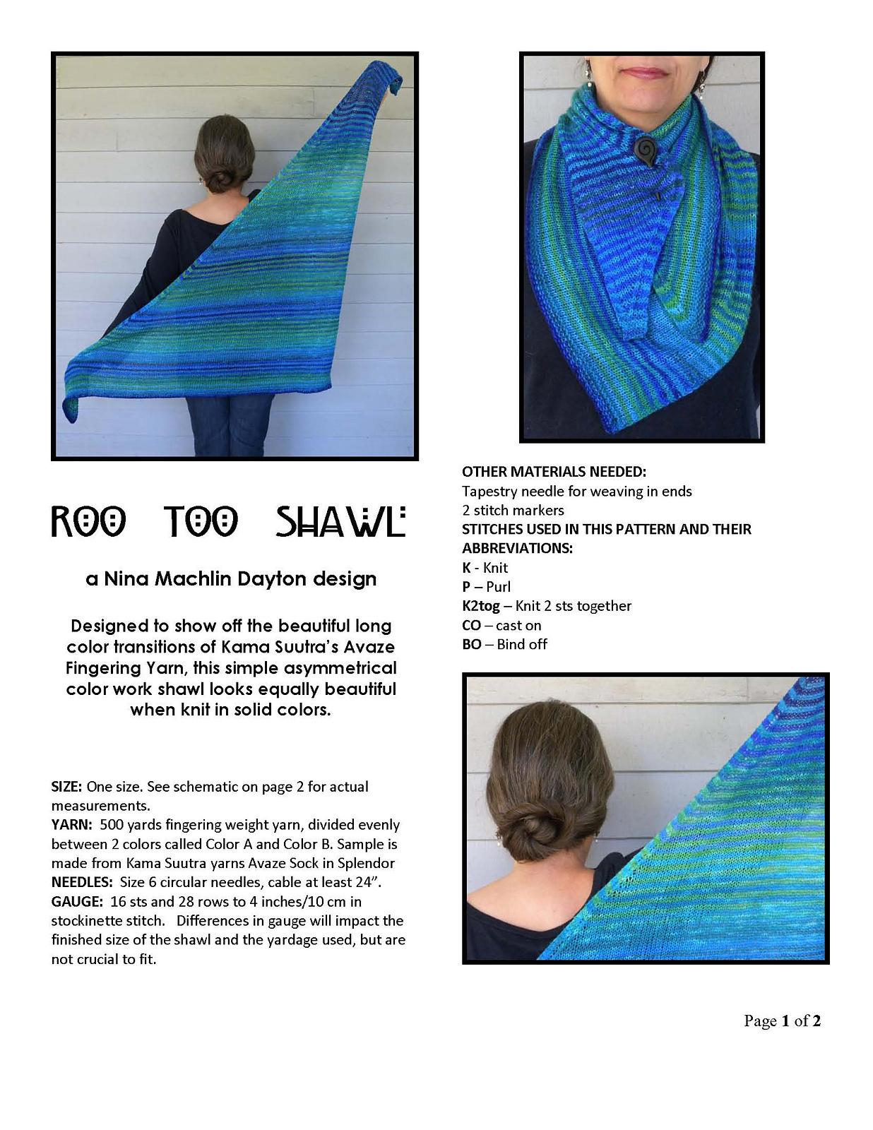 Roo Too Shawl