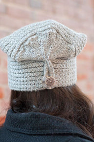 Button Flap Hat Knitting Pattern