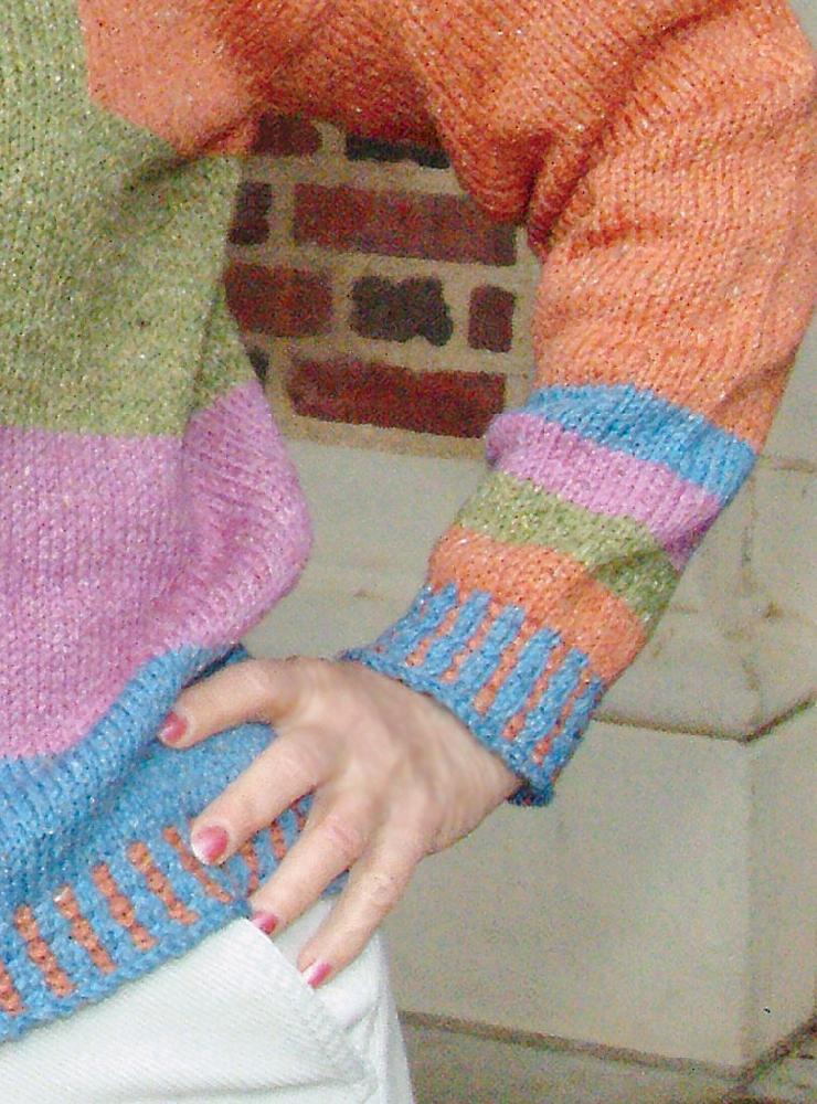 Color Block Pullover #504