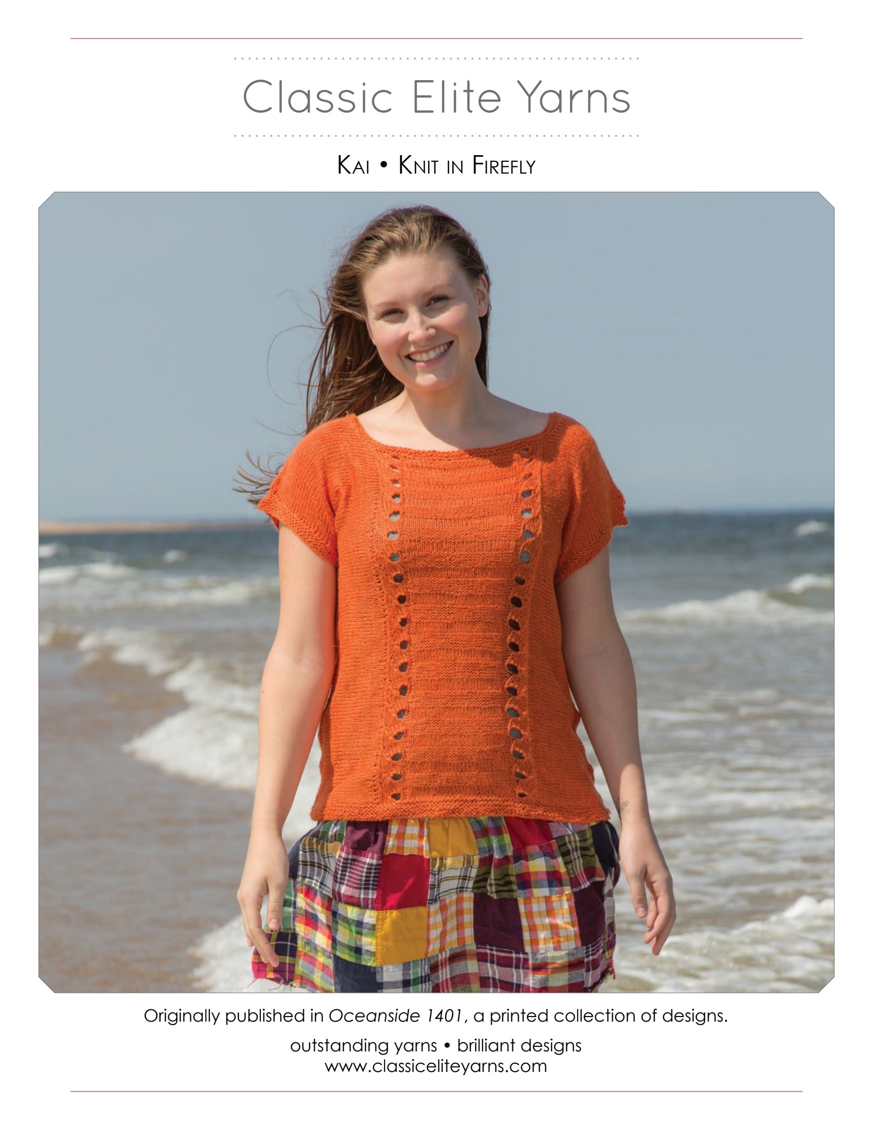 Classic Elite Yarns Kai Jumper Knitting Pattern