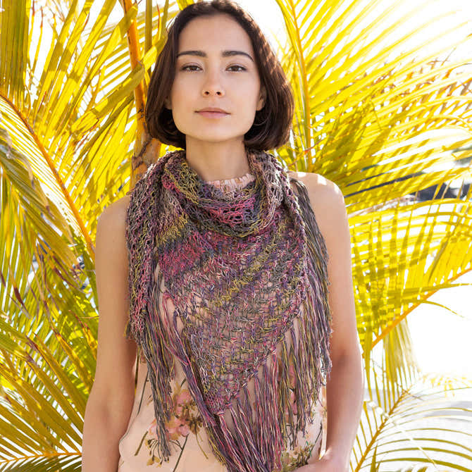 Lana Grossa Shawl Wrap Knitting Pattern