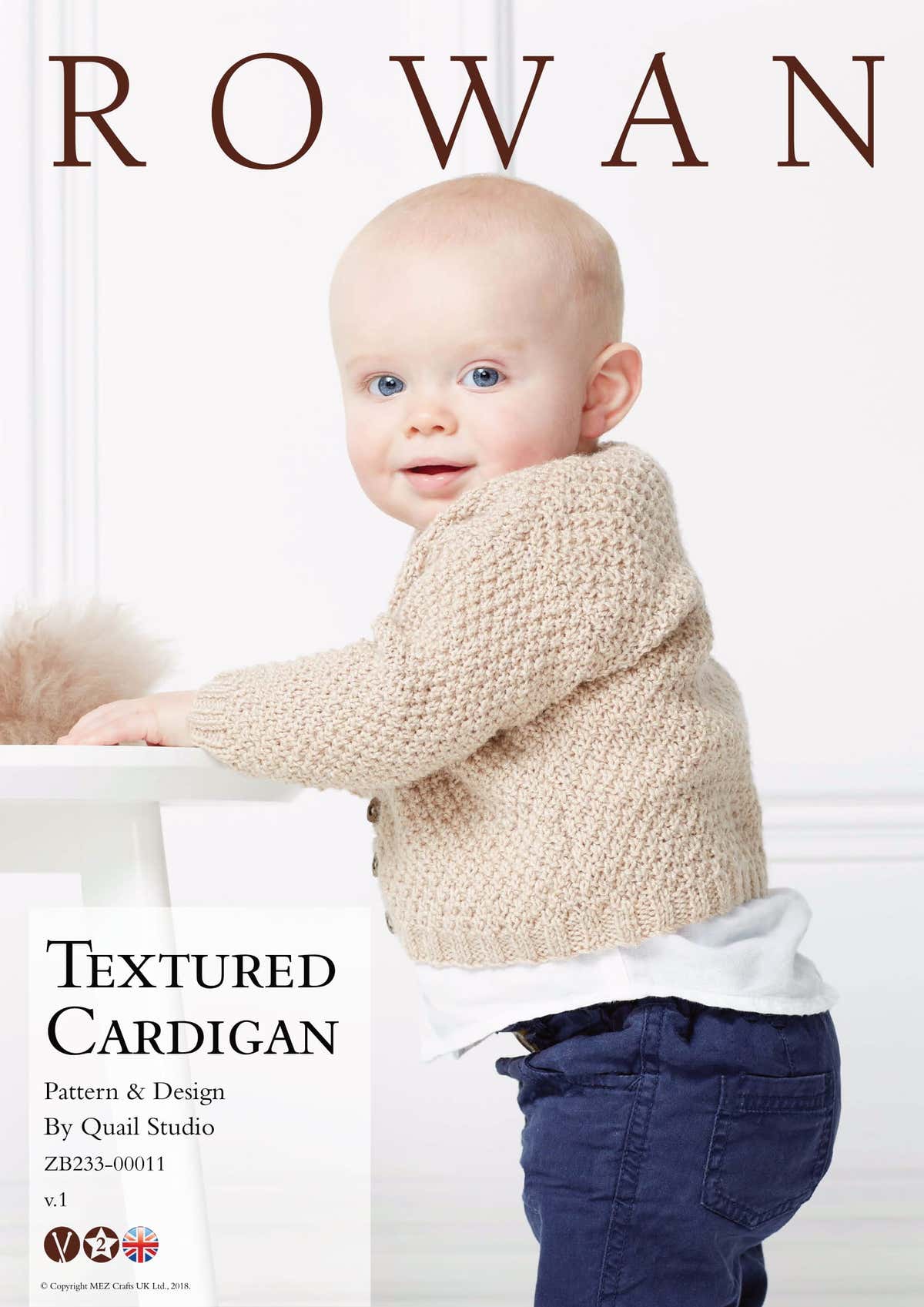 Rowan Textured Cardigan Knitting Pattern