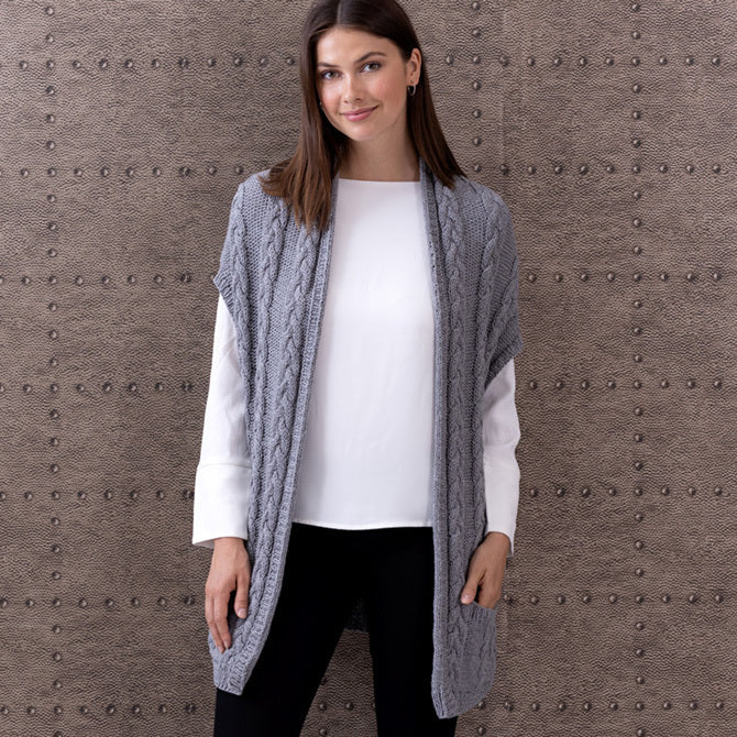 String Darlene Two-Way Vest Waistcoat Knitting Pattern