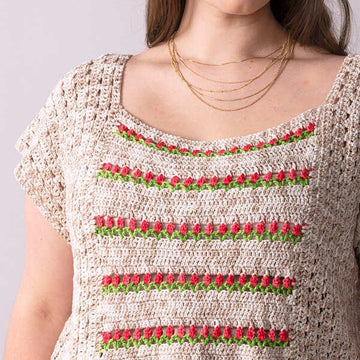 Azalea Buds Top in Berroco Tillie PDF