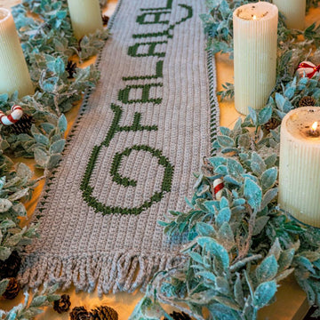 Falalalala Crochet Table Runner