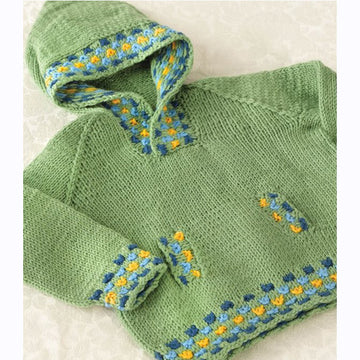 Valley Yarns Candy Spot Child's Hoodie Knitting Pattern