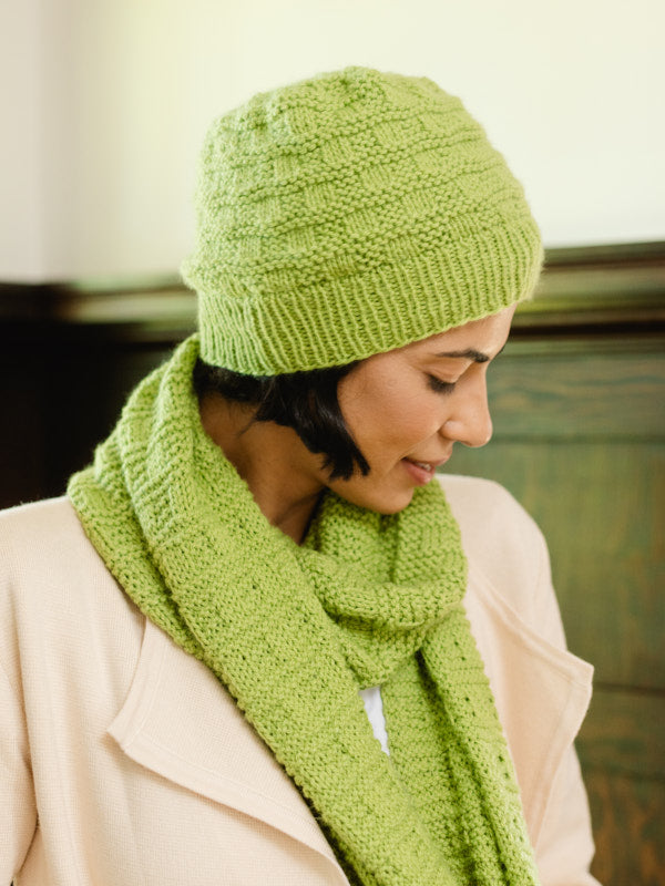 Milford Hat & Scarf in Berroco Modern Comfort Knitting