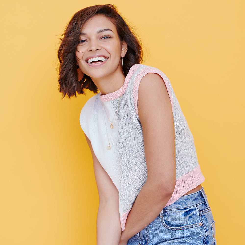 Paintbox Yarns Torrey Pines Top Knitting Pattern