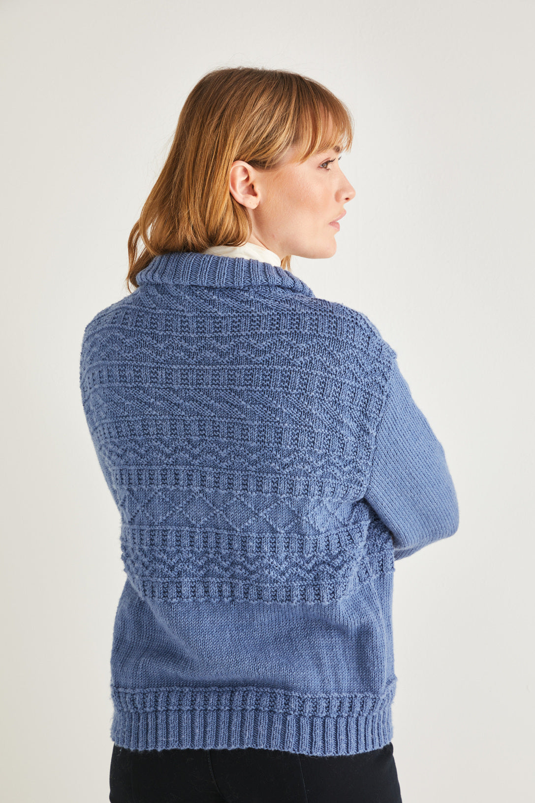 Sirdar High Neck Cardigan Knitting Pattern
