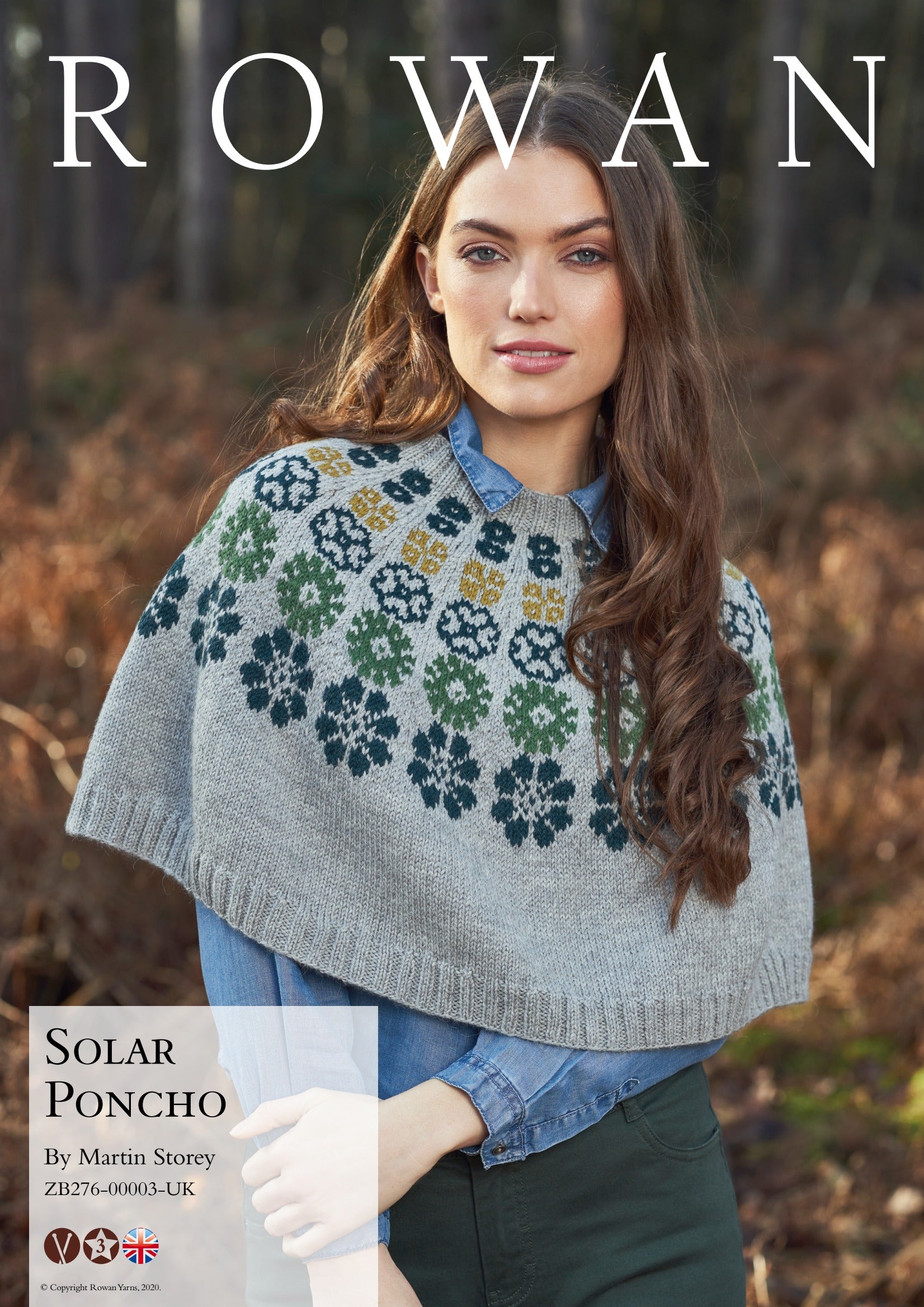 Rowan Solar Poncho Cape Knitting Pattern