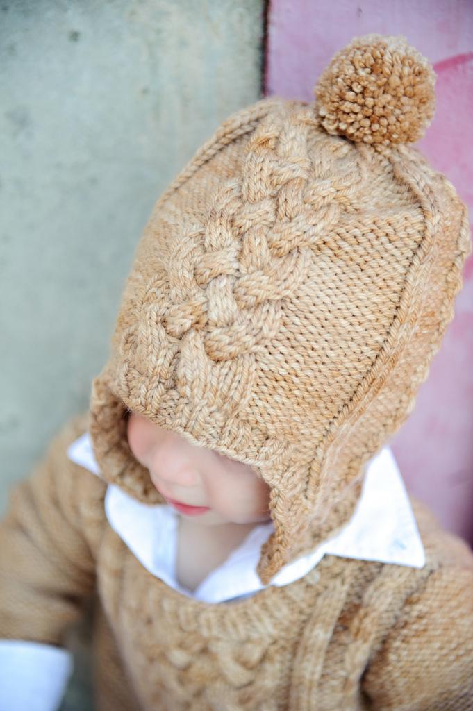 Master Charles Cabled Ear Flap Cap