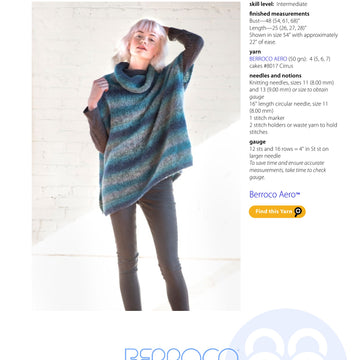 Berroco Mera Cape Knitting Pattern