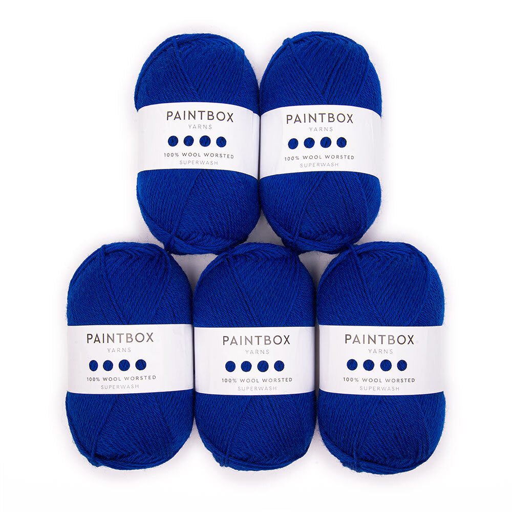 Paintbox Yarns 100% Wool Worsted 5 Ball Value Pack Yarn