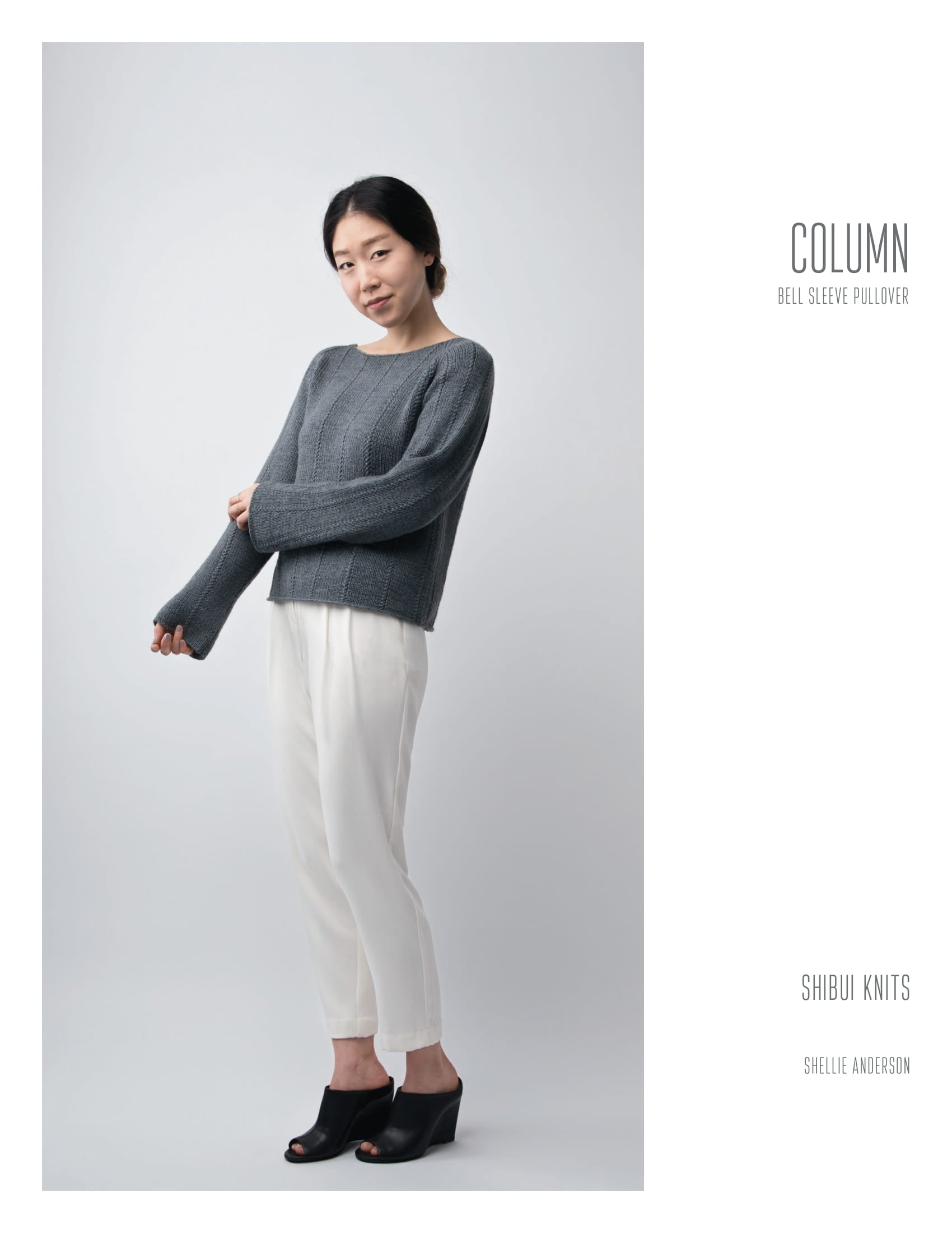 Shibui Knits Column Jumper Knitting Pattern