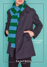Paintbox Yarns Horizon Scarf Knitting Pattern