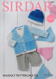 Sirdar Cardigan and Hat Crochet Pattern