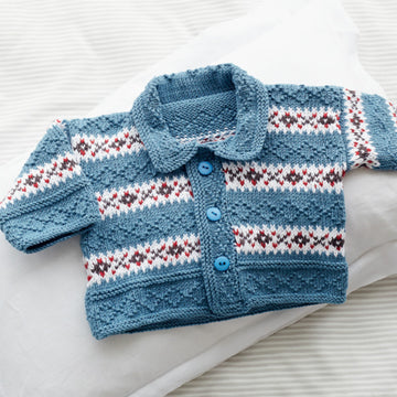 Debbie Bliss Diamond Fairisle Cardigan PDF