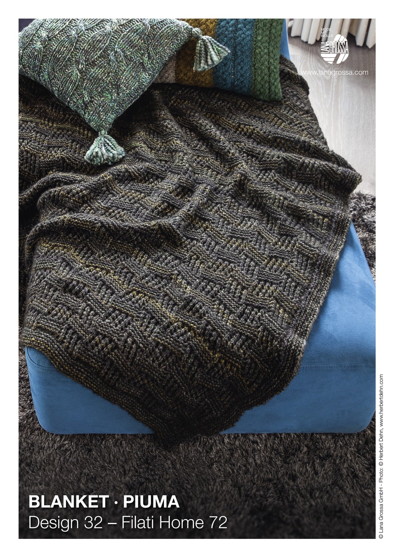 Lana Grossa Blanket Knitting Pattern
