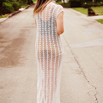 Long Summer Crochet Duster