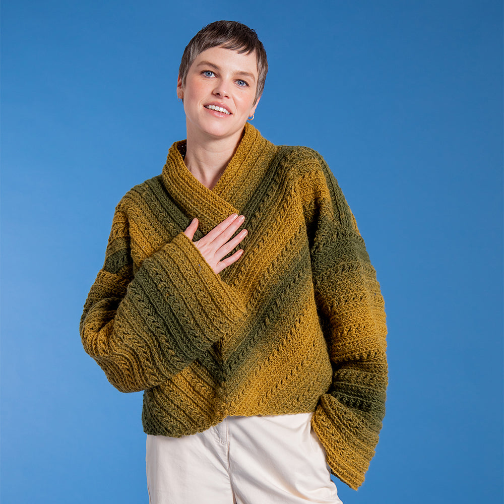 Free Knitting Pattern PDF Download – Paintbox Yarns Ombré Aran