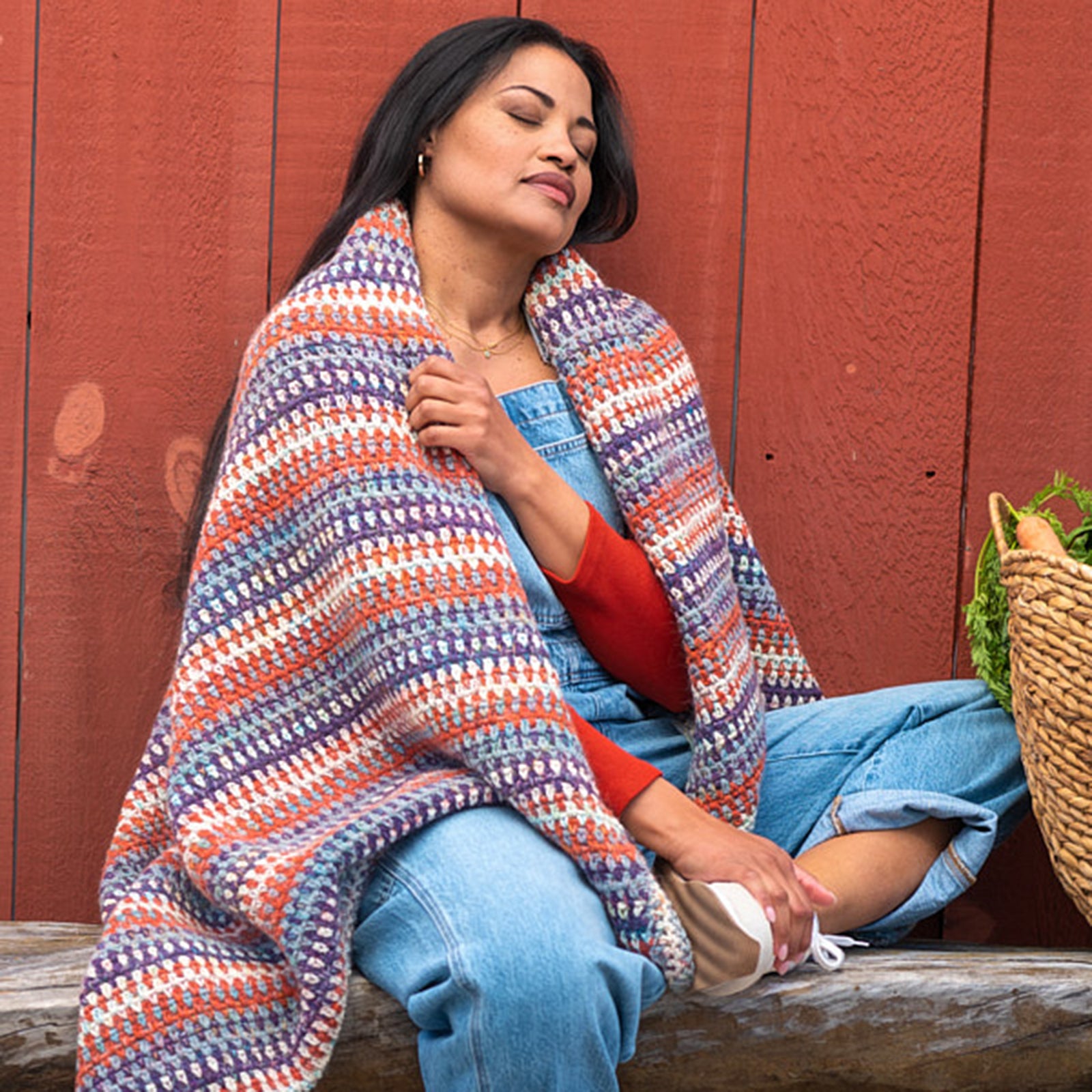 Berroco Aubergine Blanket Crochet Pattern