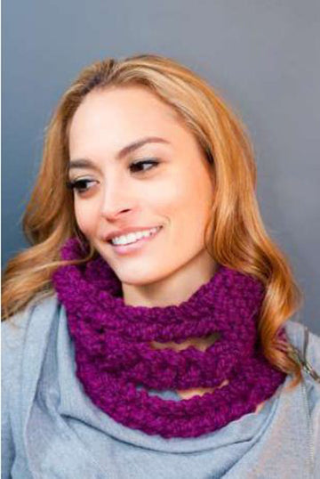 Braid Cable Cowl in Plymouth Encore Mega - F550 - PDF