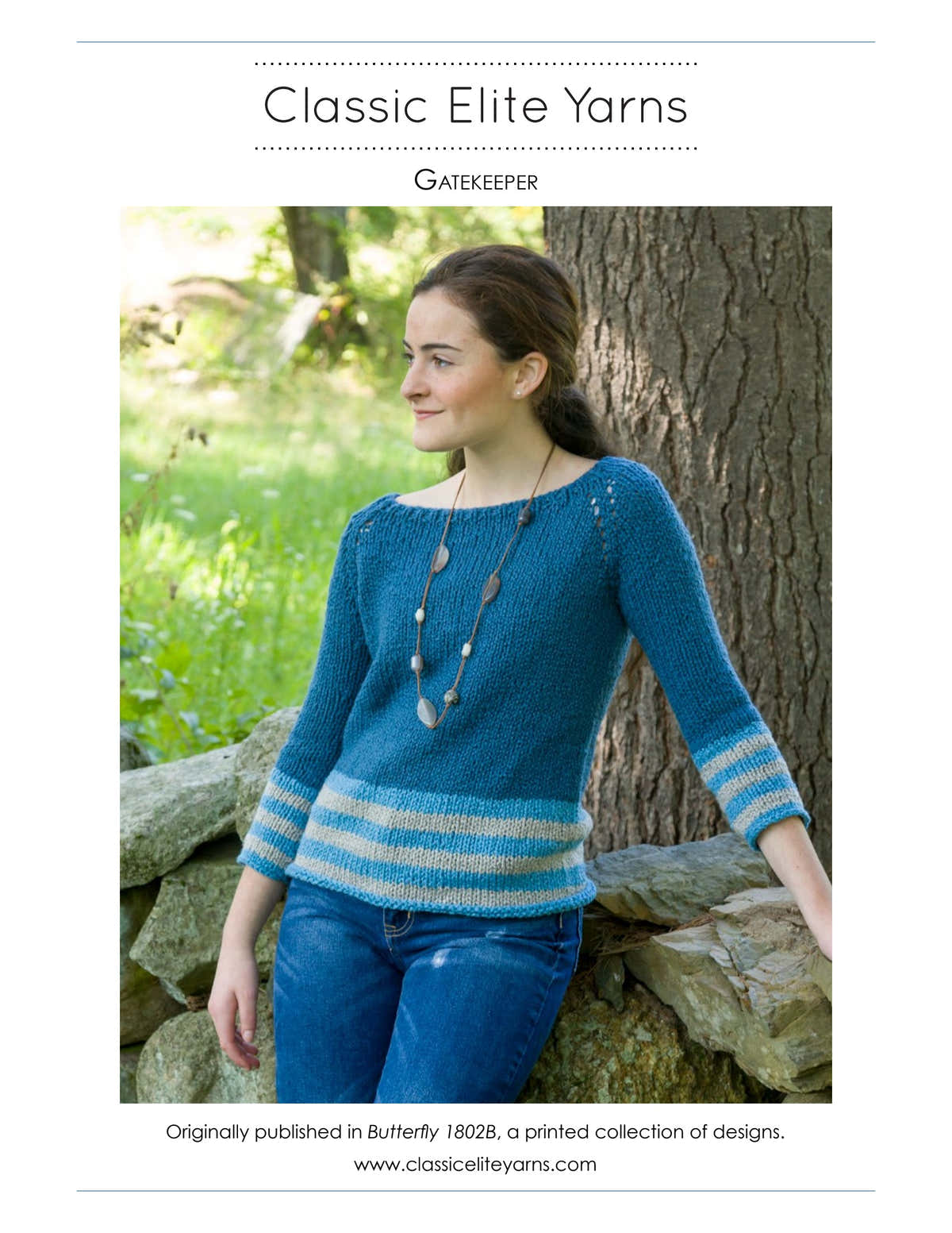 Classic Elite Yarns Gatekeeper Jumper Knitting Pattern