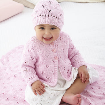 Baby's Set P6180 Knitting Pattern