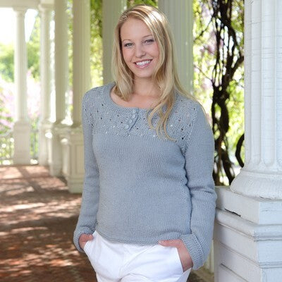 Valley Yarns Winter Lake Henley Knitting Pattern