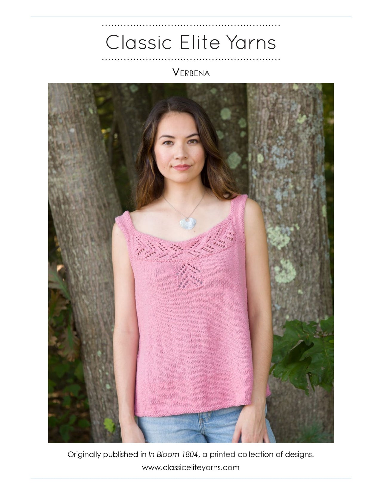 Classic Elite Yarns Verbena Jumper Knitting Pattern