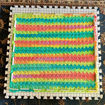 EASY Diagonal Shell Baby Blanket