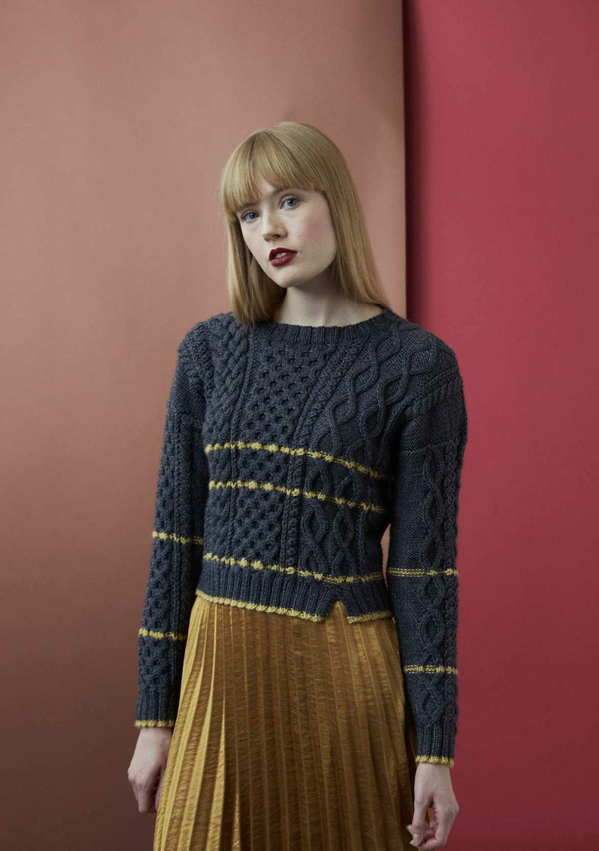 Debbie Bliss Grete Sweater Knitting Pattern