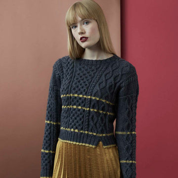 Debbie Bliss Grete Sweater Knitting Pattern