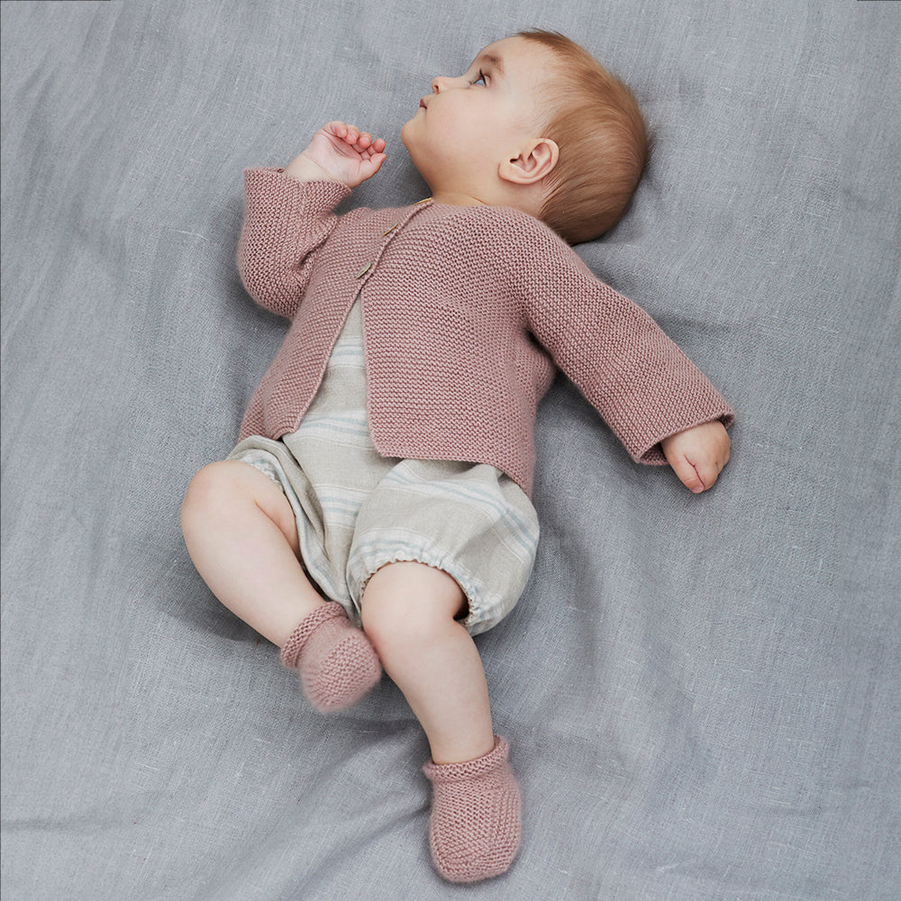Debbie Bliss Carina Jacket & Bootees Knitting Pattern