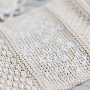 Embroidered Crochet Phone Purse