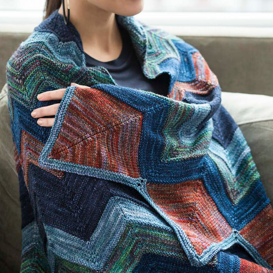 Malabrigo Hibiscus Cape Knitting Pattern