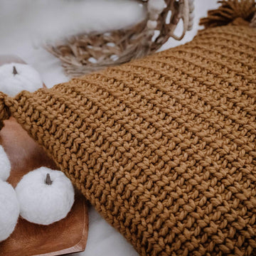 Crochet Knit Purl Pillow