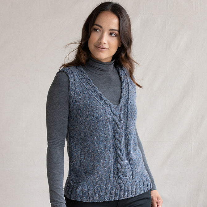 String Layla Vest Scarf Knitting Pattern