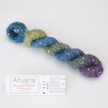 Artyarns Beaded Mohair & Sequins Yarn - Mohair Worsted