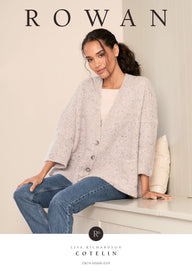 Cotelin Plain Cardigan Knitting Pattern