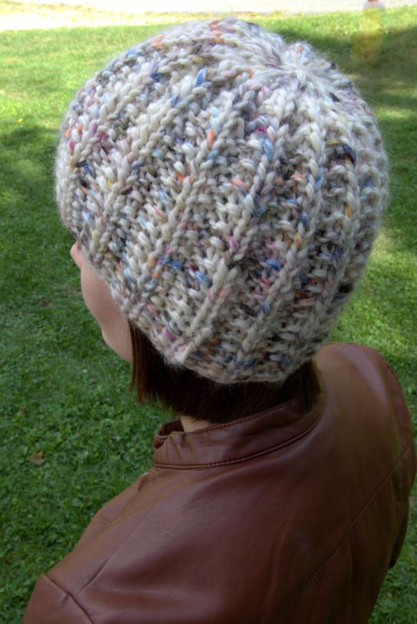 Mistake Rib Stitch Hat in Plymouth Yarn Baby Alpaca Grande Hand Dye