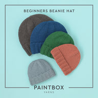 Paintbox Yarns Beginners Beanie Hat Knitting Pattern
