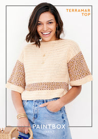 Paintbox Yarns Terramar Top Crochet Pattern