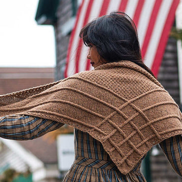 Parsons Shawl in Berroco Millstone Tweed PDF